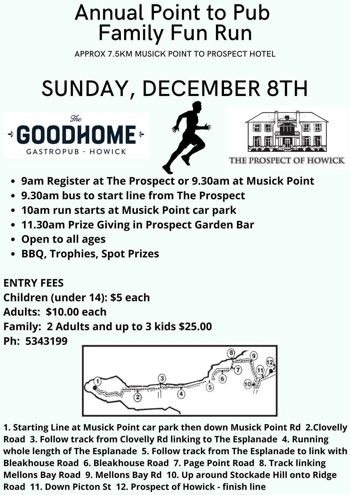 Point to Pub Family Fun Run