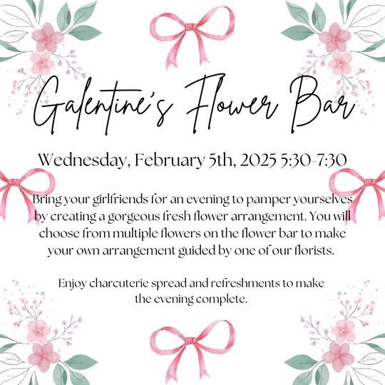 Galentine\u2019s Flower Bar