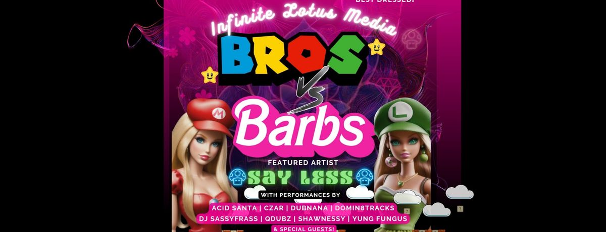 Infinite Lotus Presents: Barbs vs Bros 2024 | A Mario & Barbie Crossover Pop-Up Potluck