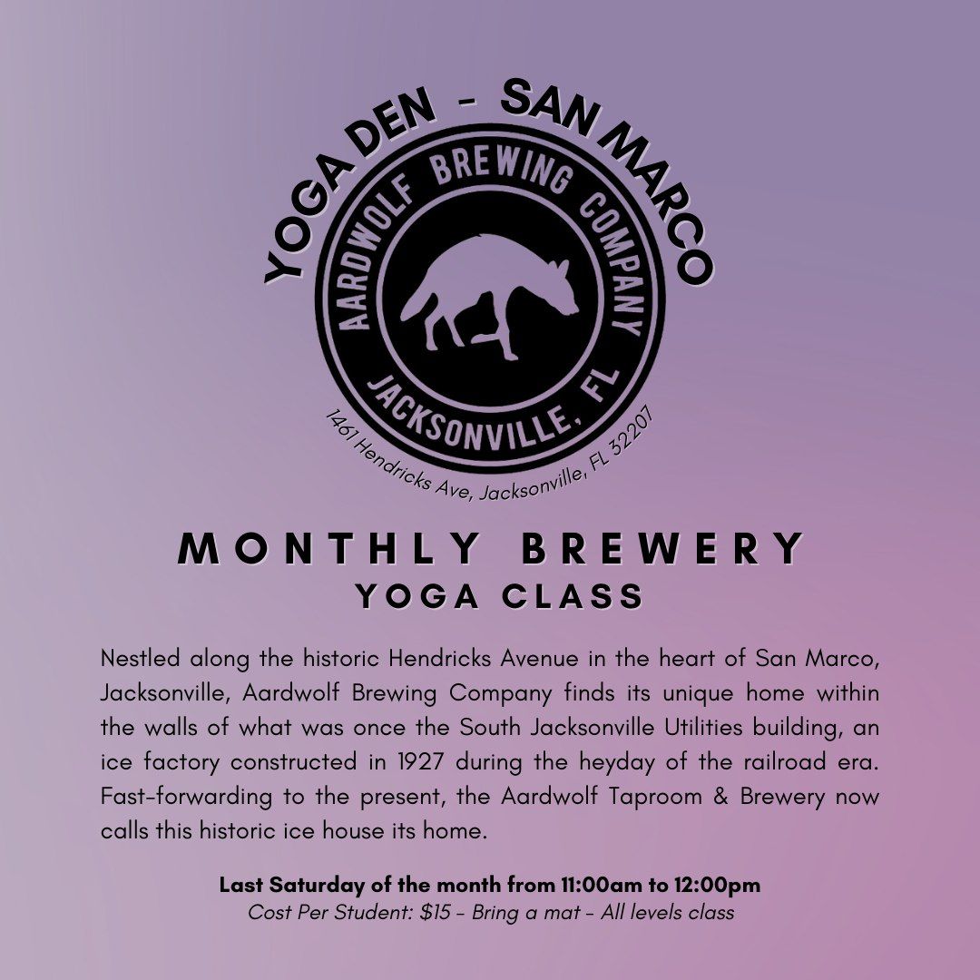 Yoga at Aardwolf Brewery in San Marco