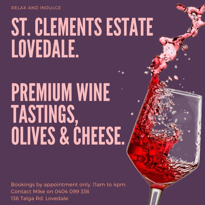 Premium Wine Tastings at St. Clements Estate