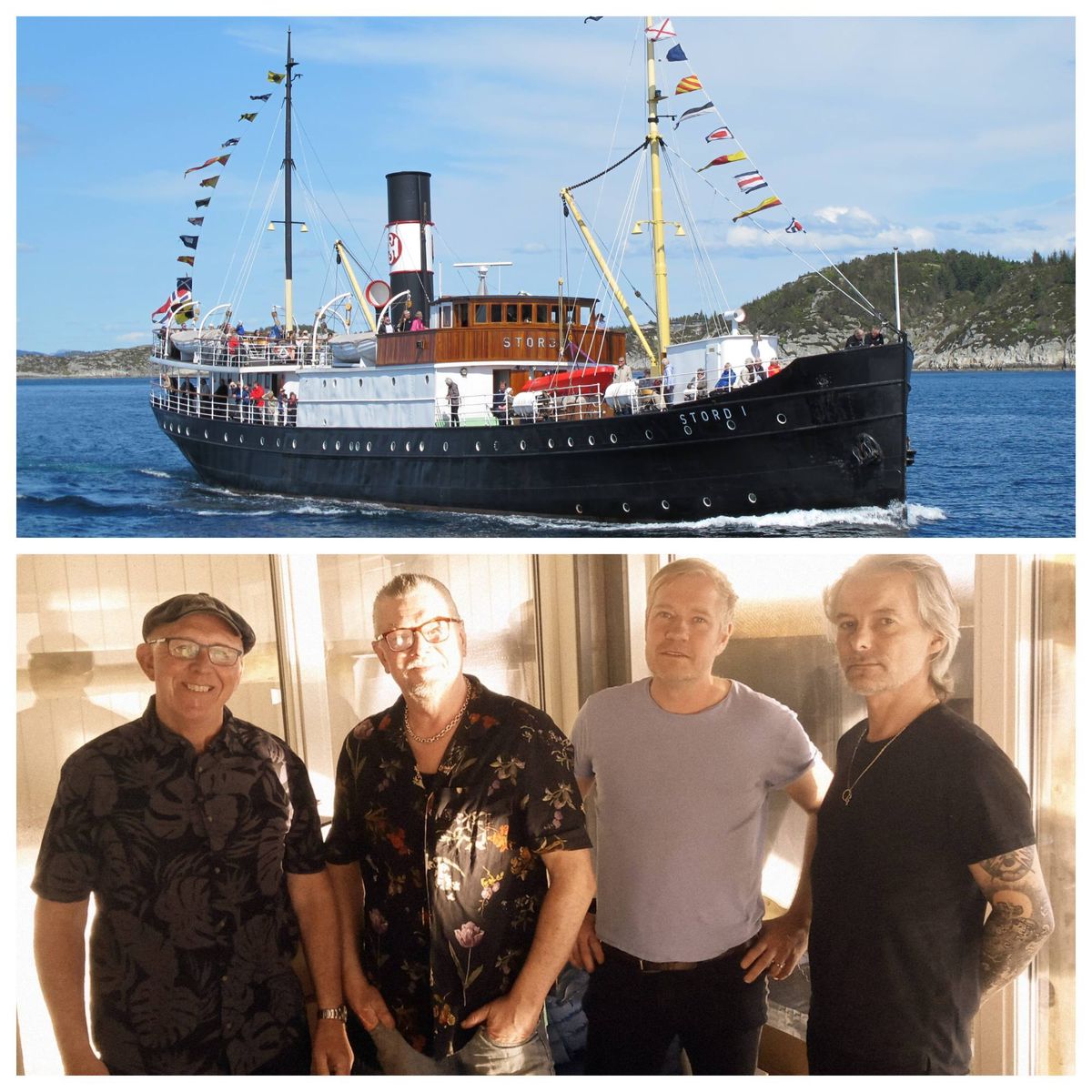 Blues-cruise med dampskipet "Stord I" p\u00e5 Byfjorden - Dag Bergesen's Bluespack spiller.