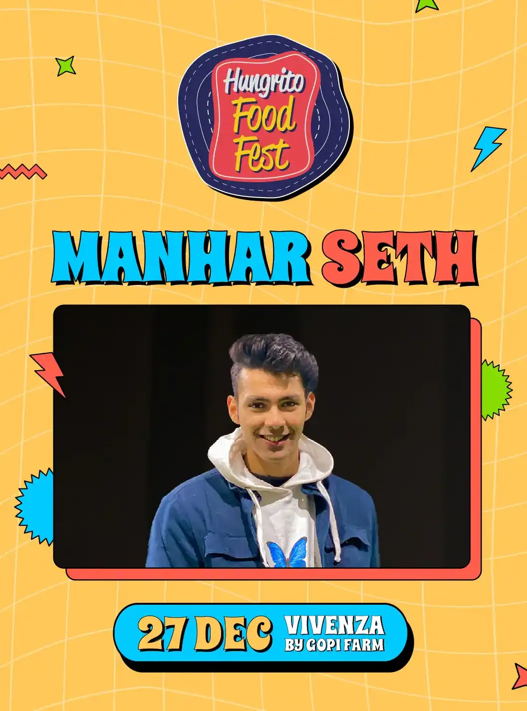 Manhar Seth at Hungrito Food Fest 7.0 Music event Tickets Ahmedabad