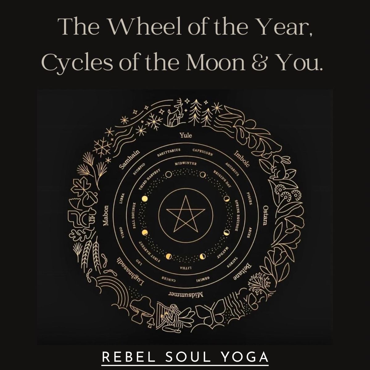 The Wheel of the Year, Cycles of the Moon and You.