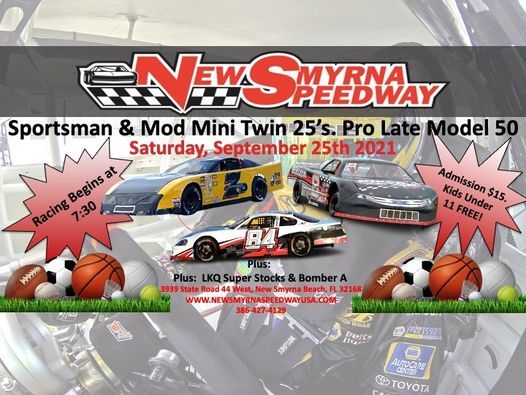 Sportsman Mod Mini Twin 25s New Smyrna Speedway New Smyrna Beach 25 September 21