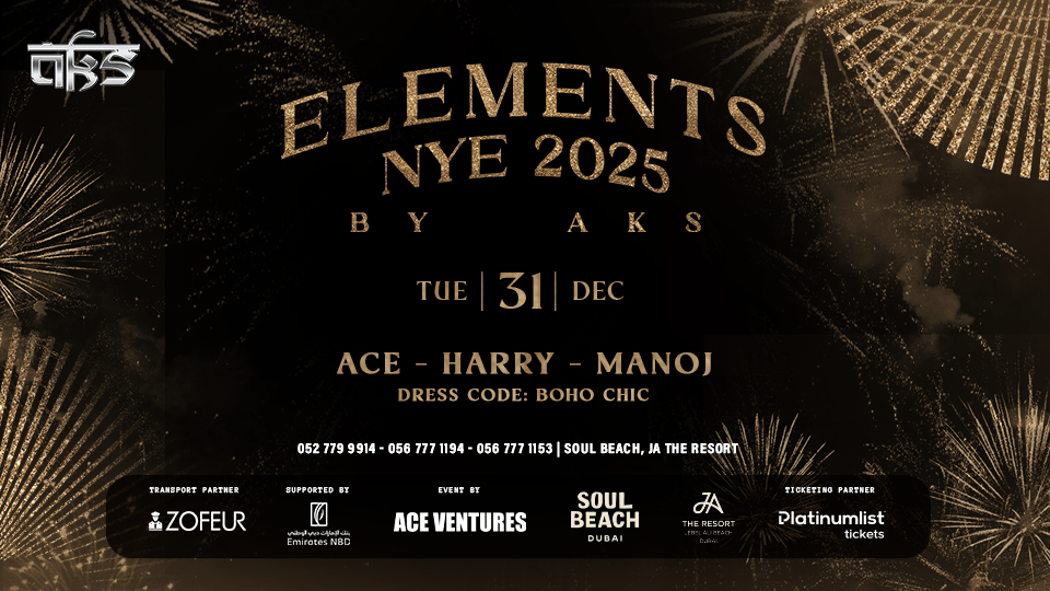 Elements Nye 2025 By Aks in Dubai