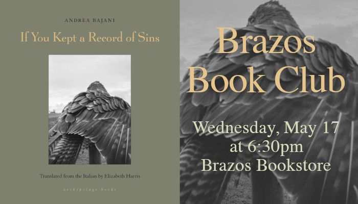 IN PERSON - May Brazos Book Club