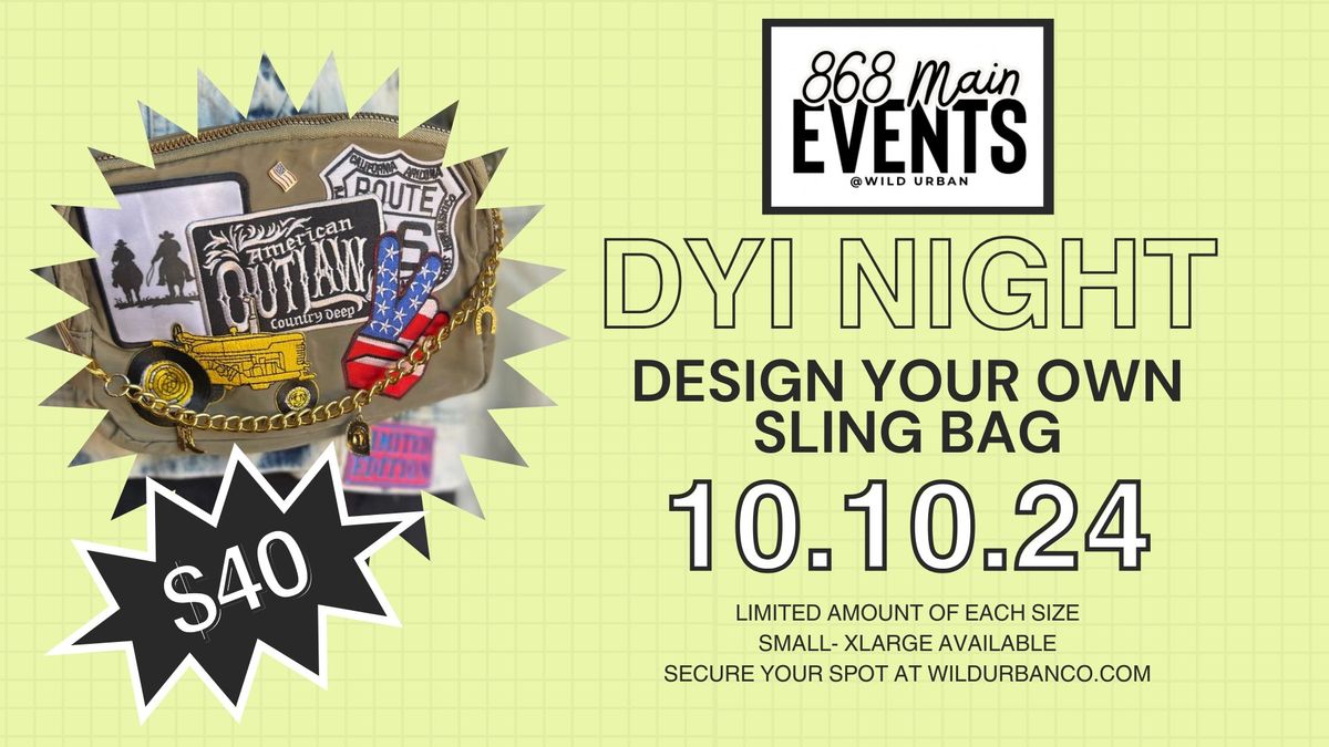 DIY EVENT: PATCH SLING BAG