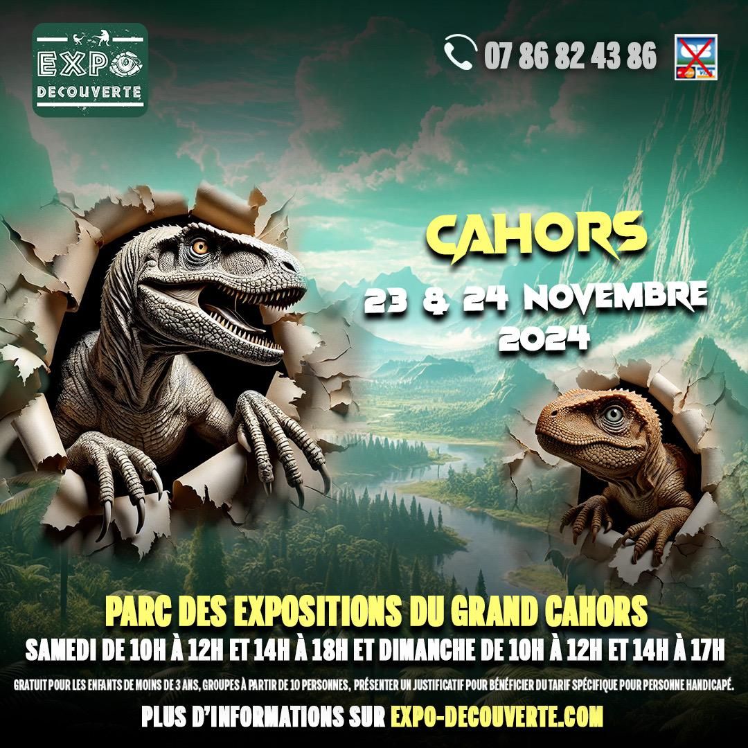 EXPO DECOUVERTE de Dinosaures : CAHORS - Parc des Expositions 