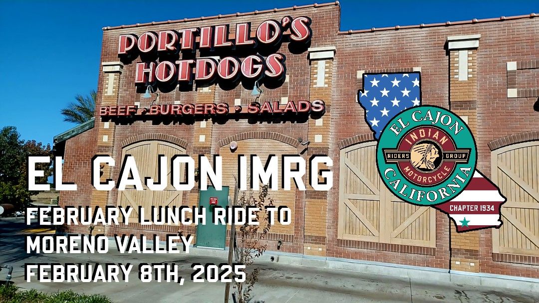 El Cajon IMRG Moreno Valley Lunch Ride