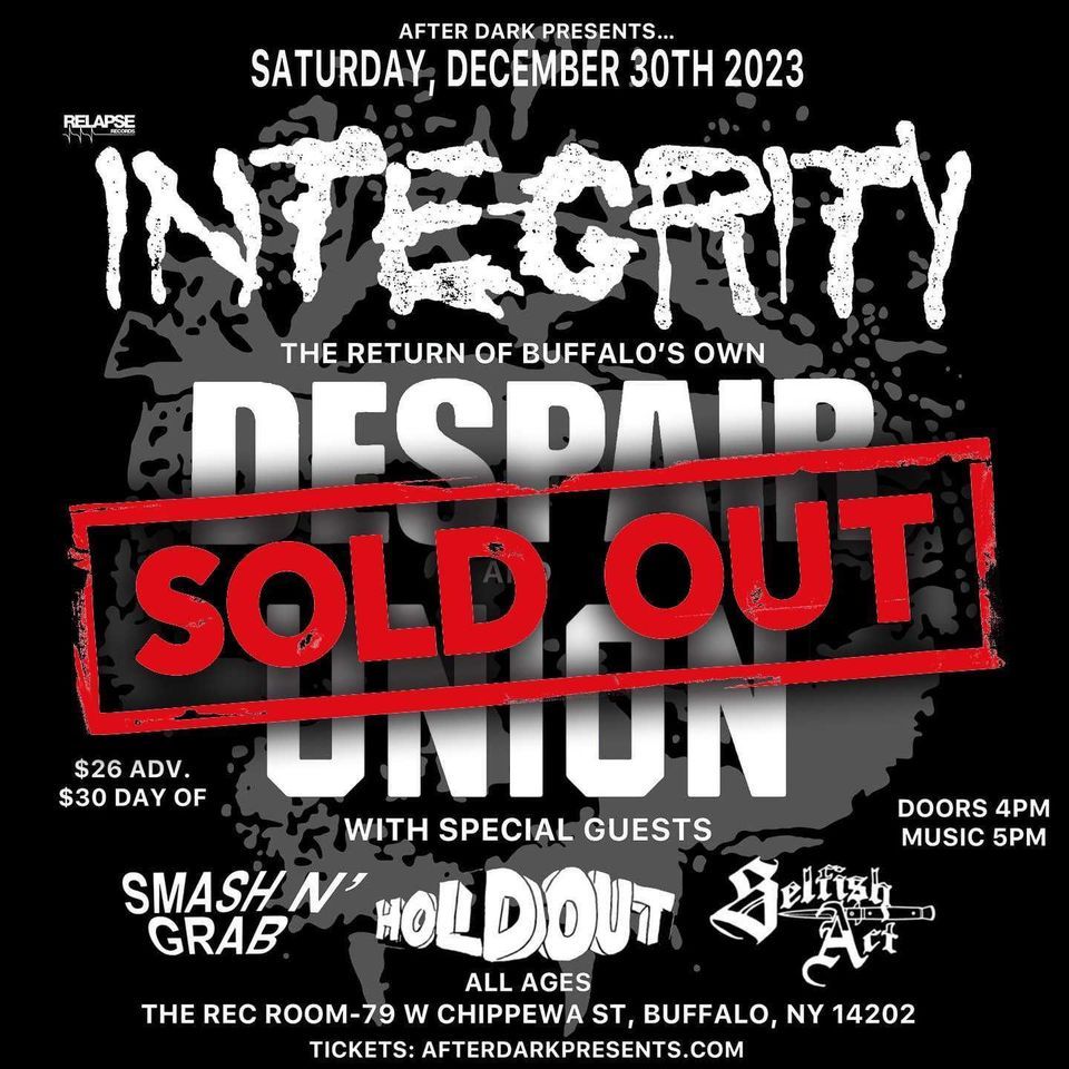 Integrity w\/ Despair & Union - December 30 at Rec Room