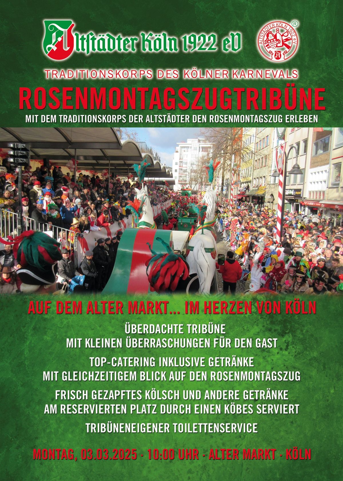 Rosenmontagstrib\u00fcne 2025 der Altst\u00e4dter K\u00f6ln 1922 eV