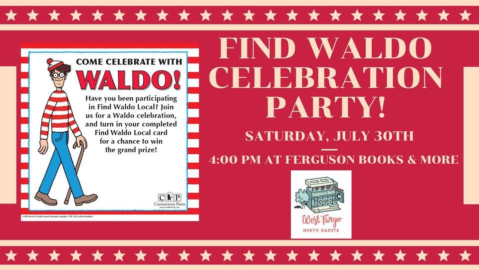 Find Waldo Celebration Party!, Ferguson Books West Fargo, 30 July 2022