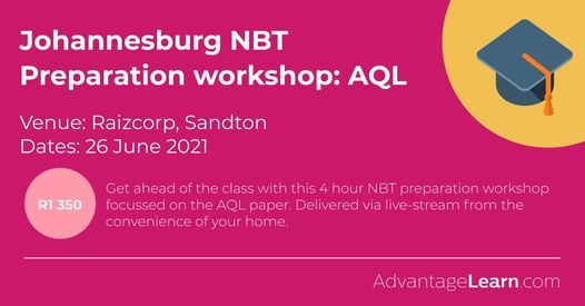 NBT AQL Preparation workshop: Johannesburg