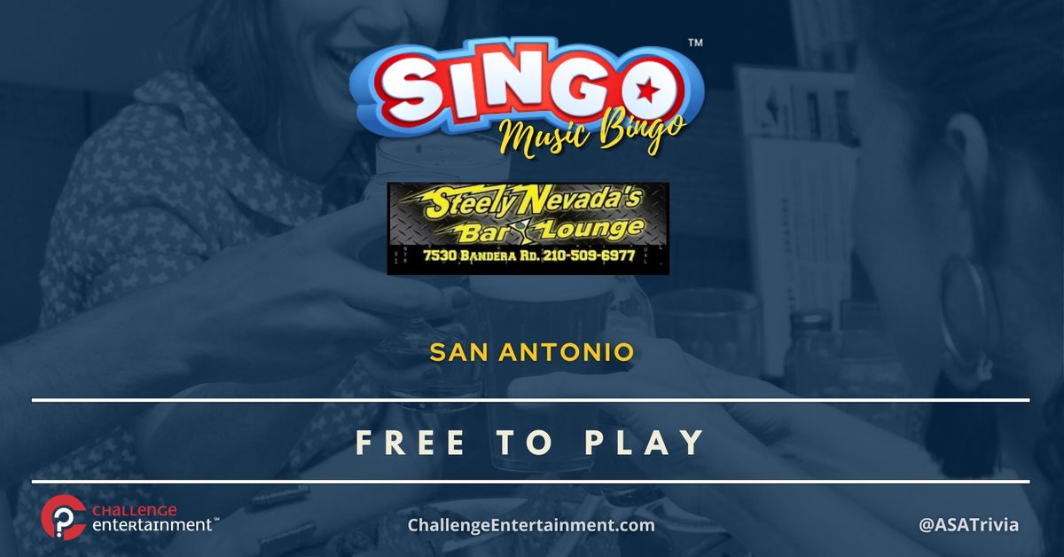 SINGO Music Bingo at Steely Nevada's