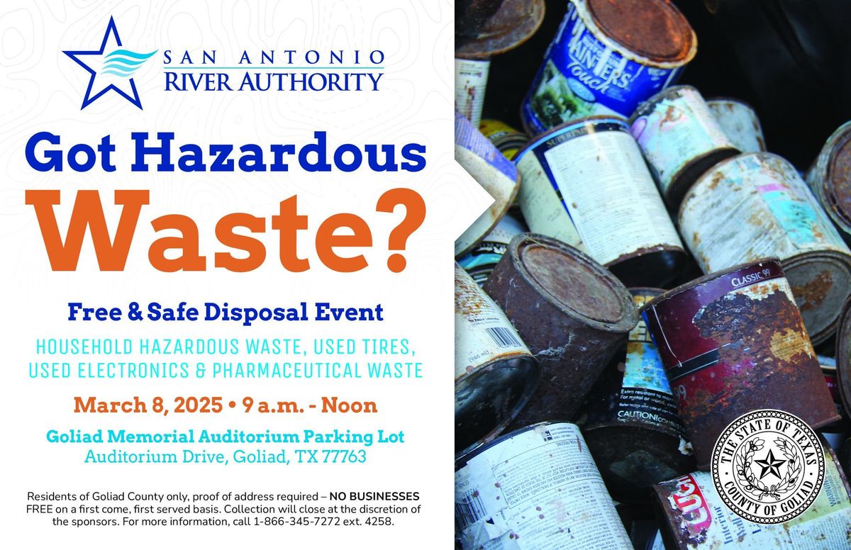 Goliad County Household Hazardous Waste Event