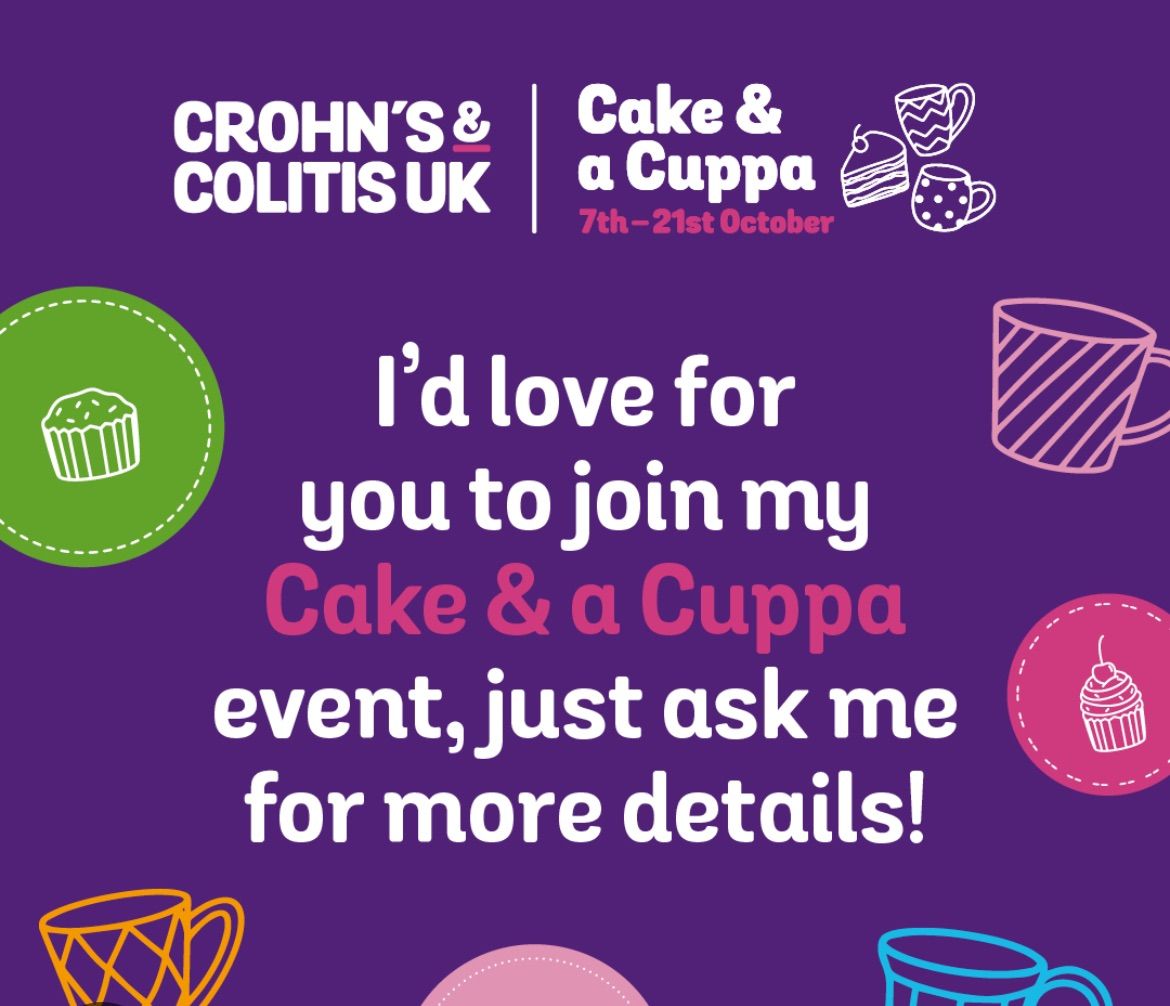 Cake & Cuppa for Chrohn\u2019s & Colitis UK