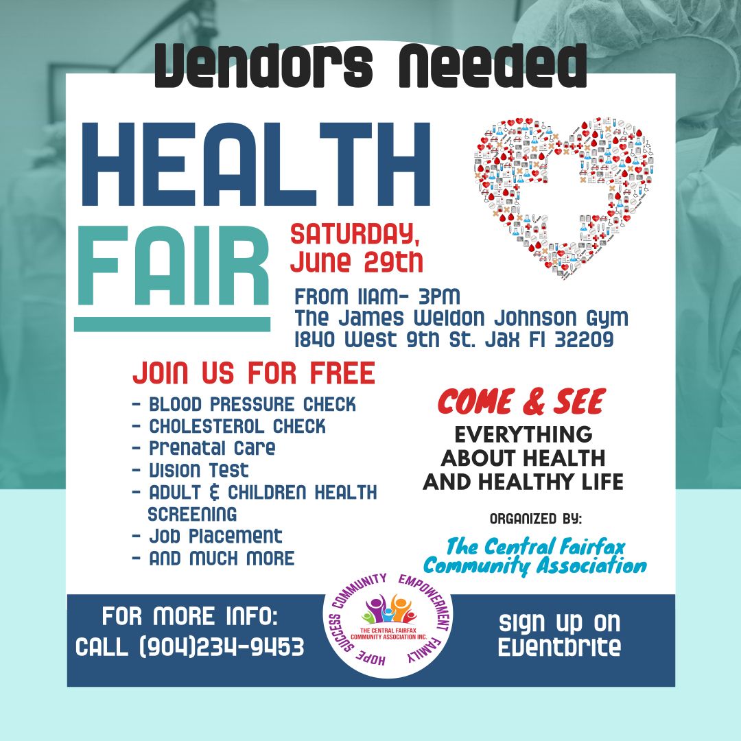 Vendors Vendors Needed for our 2nd Annual Health, Wellness, and Resource