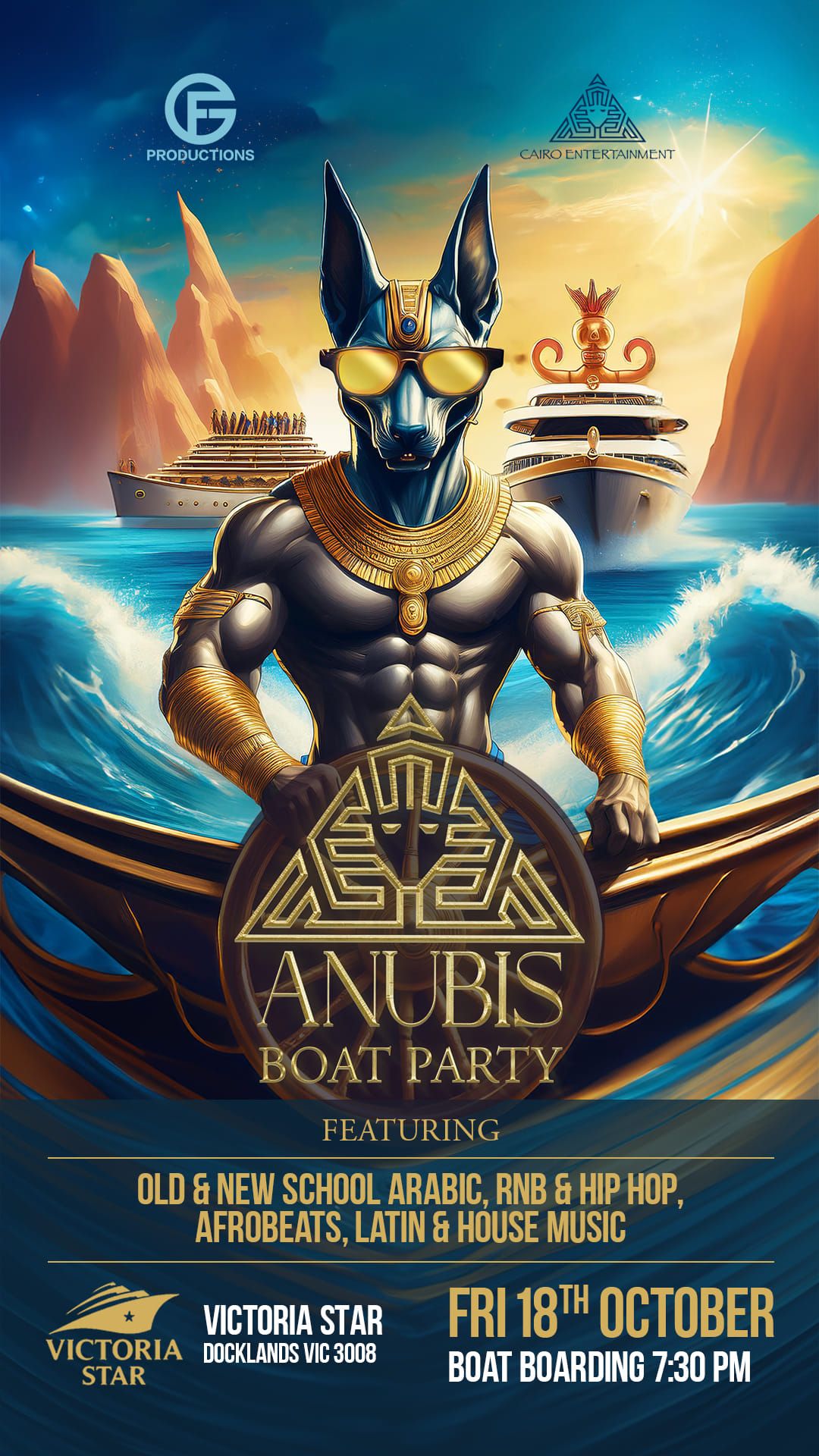 Anubis Boat Party | Victoria Star Cruises | After Party at The George on Collins 