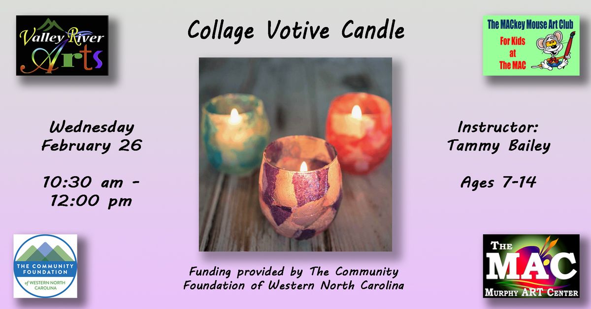 Collage Votive Candle