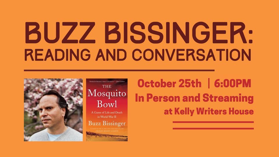 Buzz Bissinger: Reading and Conversation