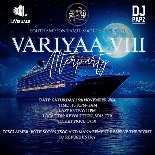 Variyaa VIII- Afterparty