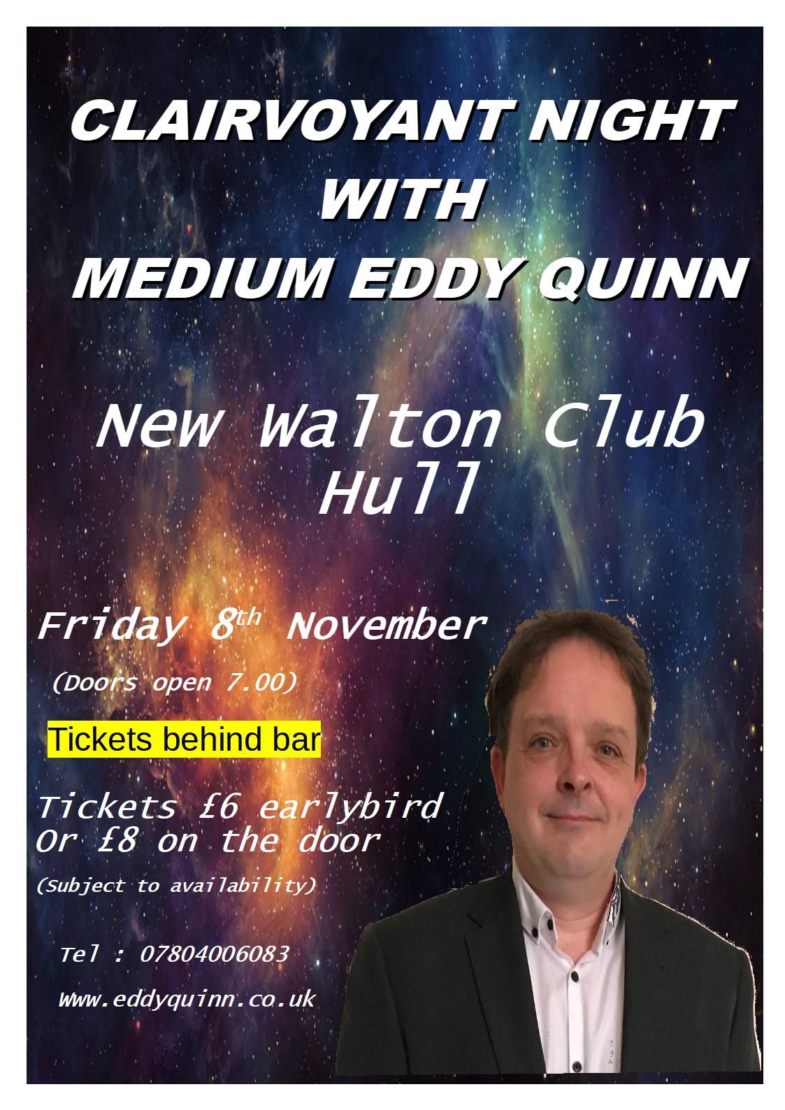 Clairvoyant Night: New Walton Club, Hull