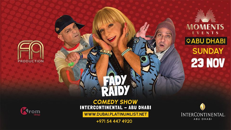 Stand Up Comedy Show - Fady Raidy in Abu Dhabi
