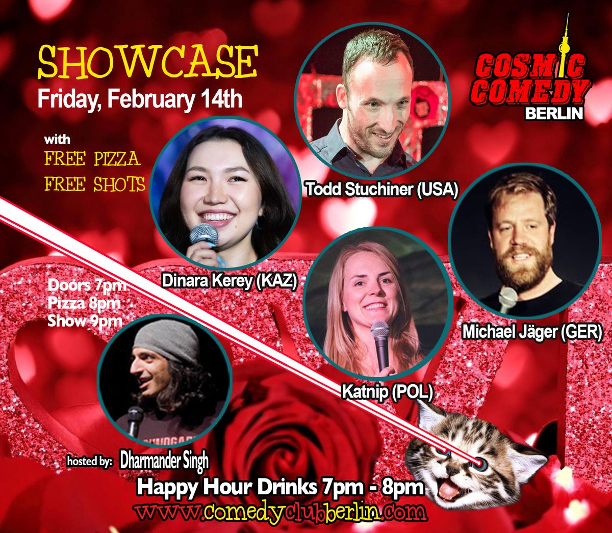 Cosmic Comedy Berlin SHOWCASE FRIDAYS Valentine\u2019s Day Special