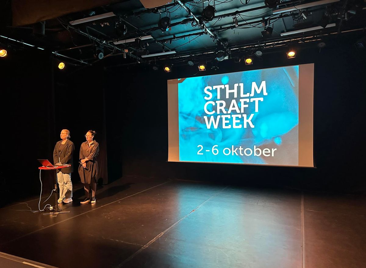 Open Call: Showcase Your Crafts at Stockholm Craft Week 2024!