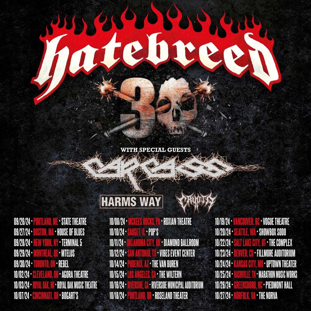 Hatebreed with Carcass (16+)