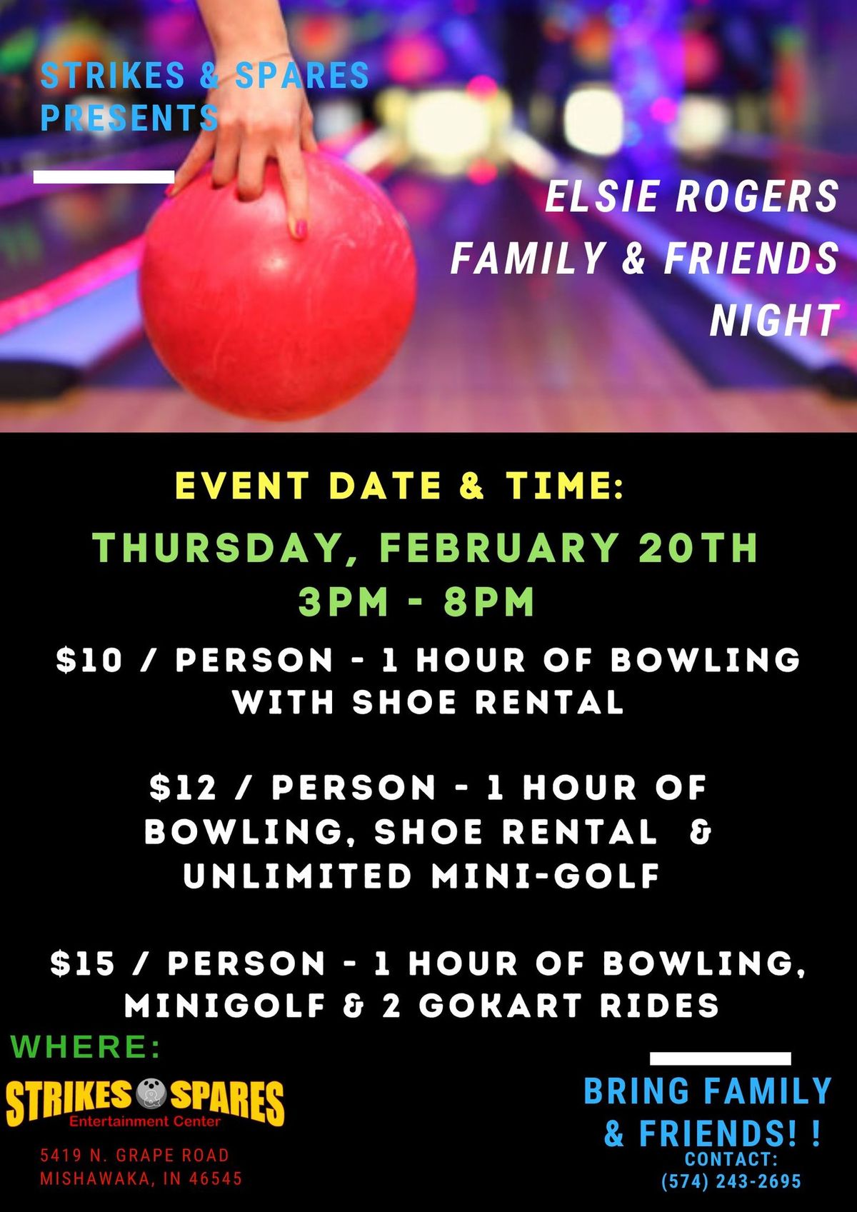 Elsie Rogers Family & Friends Night