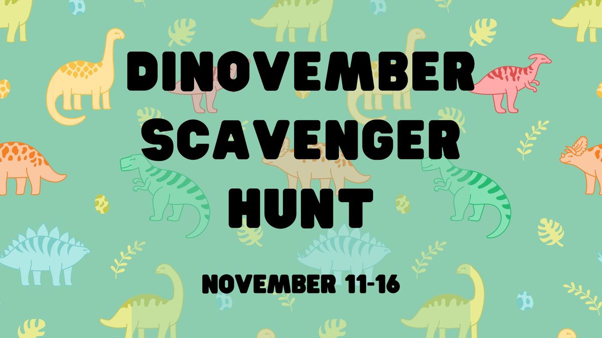 Dinovember Scavenger Hunt