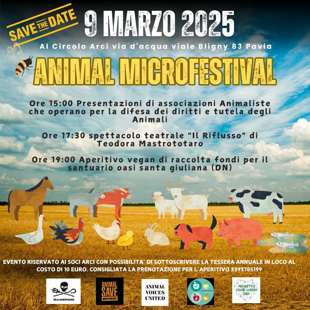 1\u00b0 edizione ANIMAL MICROFESTIVAL - Un evento dedicato agli animali\n