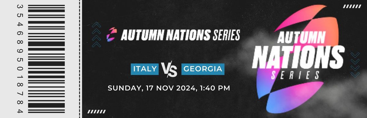 Autumn Internationals - Italy vs Georgia