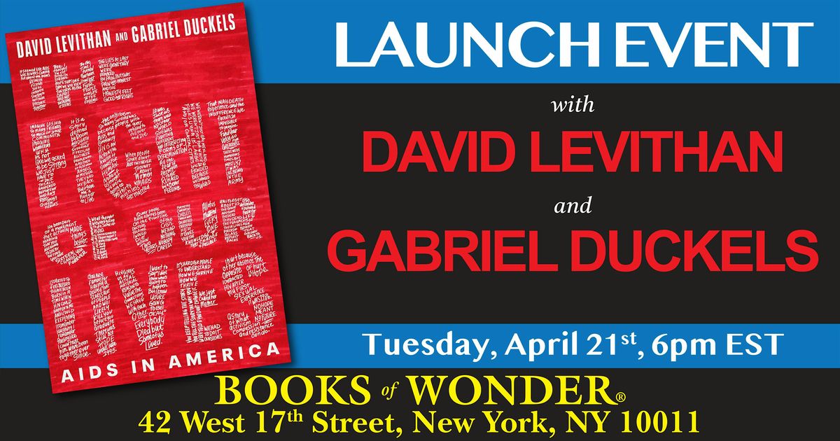 Launch Event | The Fight of Our Lives by DAVID LEVITHAN and GABRIEL ...
