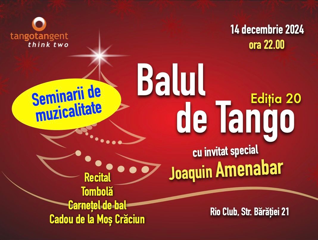 Balul de Tango 2024 cu invitat special Joaquin Amenabar