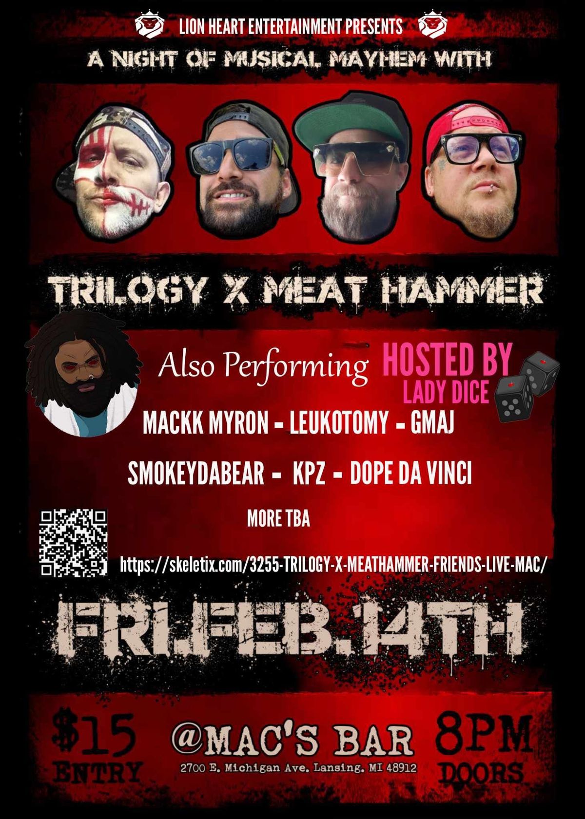 TRILOGY X MEATHAMMER & FRIENDS LIVE AT MAC'S BAR!!