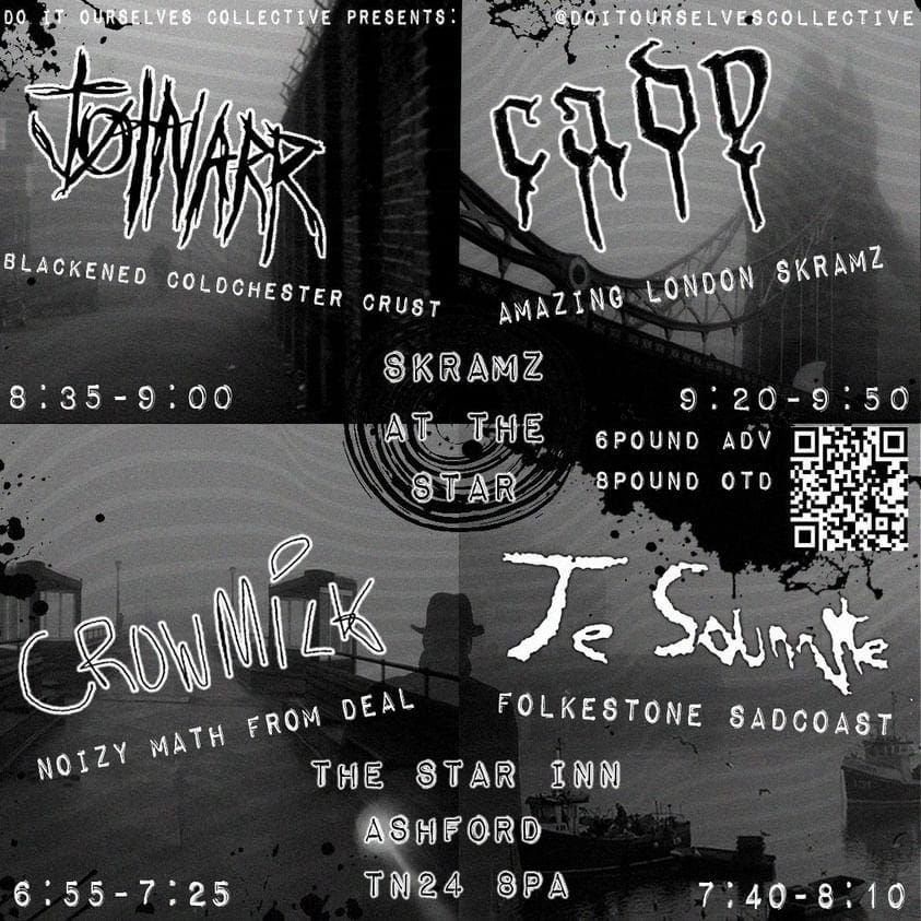 CADY \/ JOTNARR \/ JE SOUHAITE \/ CROWMILK - screamo night in Ashford