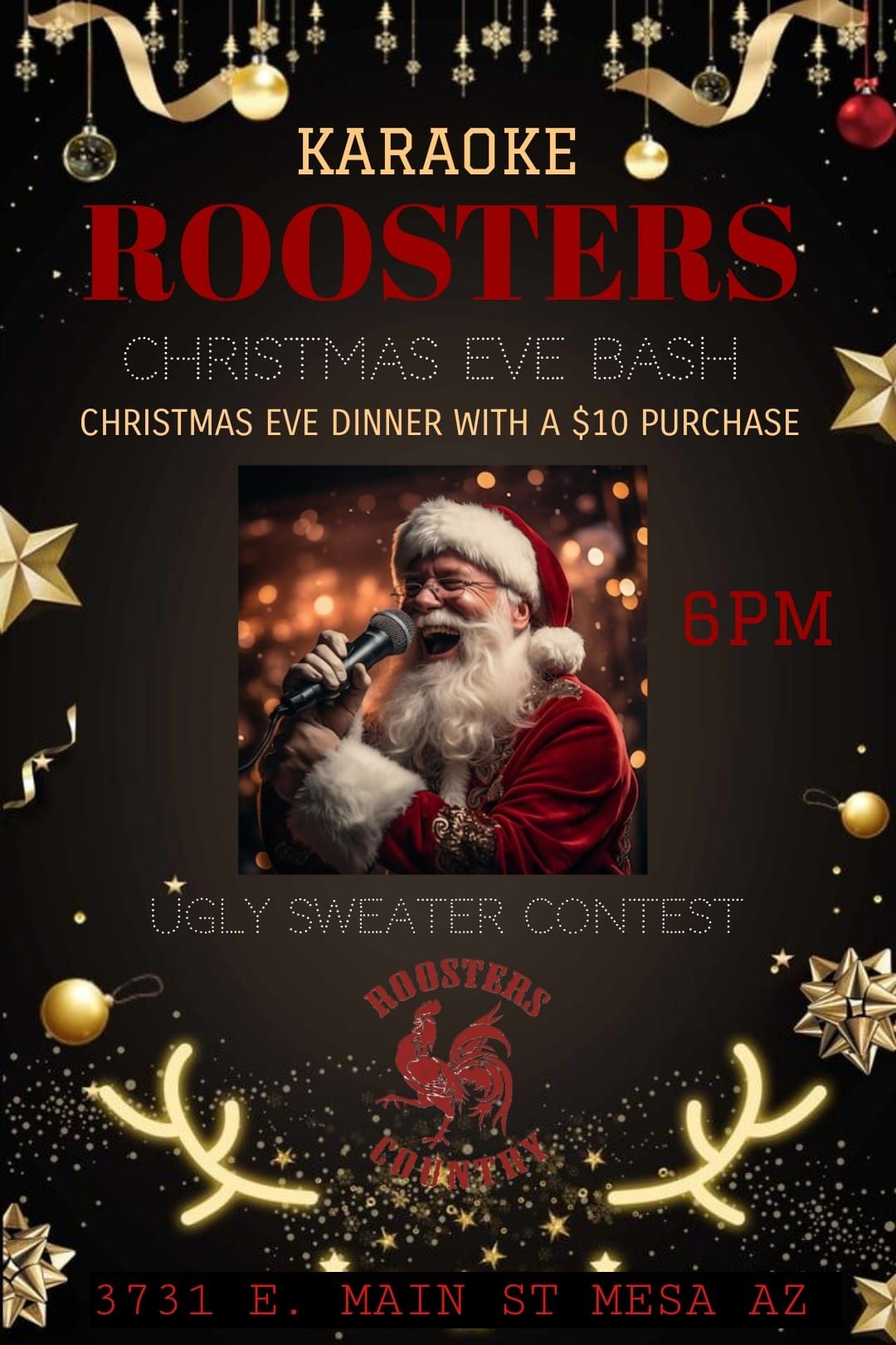 Roosters Country 11TH ANNUAL Christmas eve party 