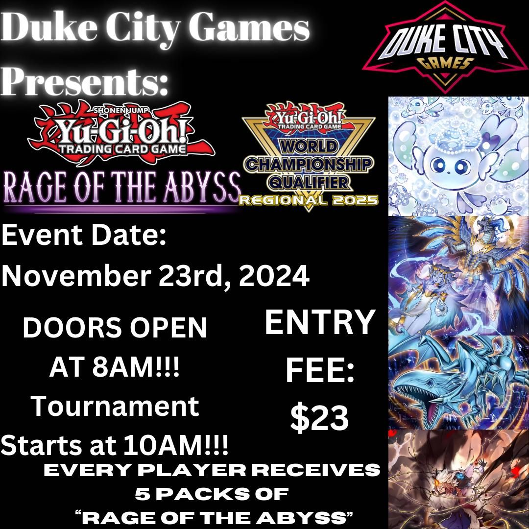 Yu-Gi-Oh! Rage of the Abyss World Championship Qualifier 