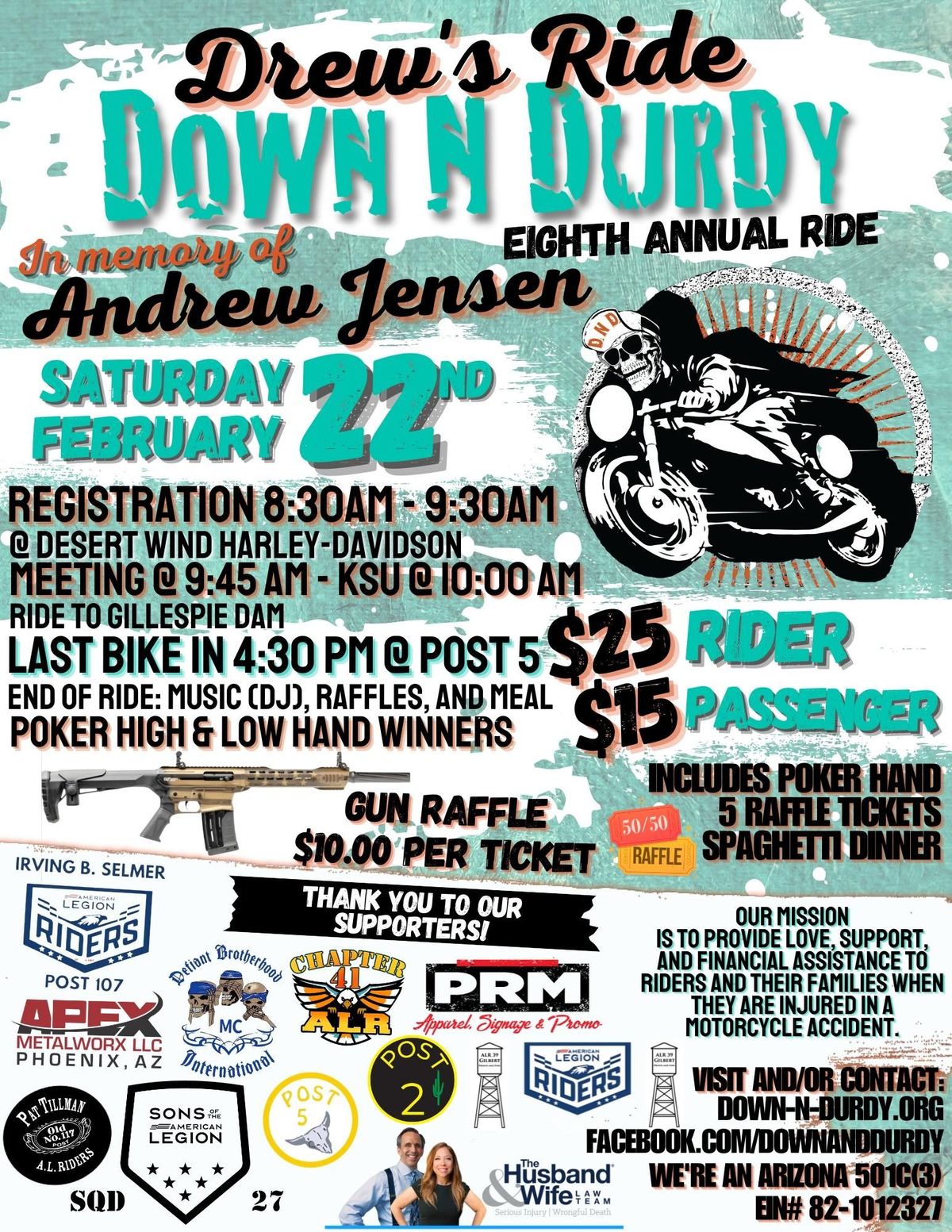 Down N Durdy's 8th annual Poker Run