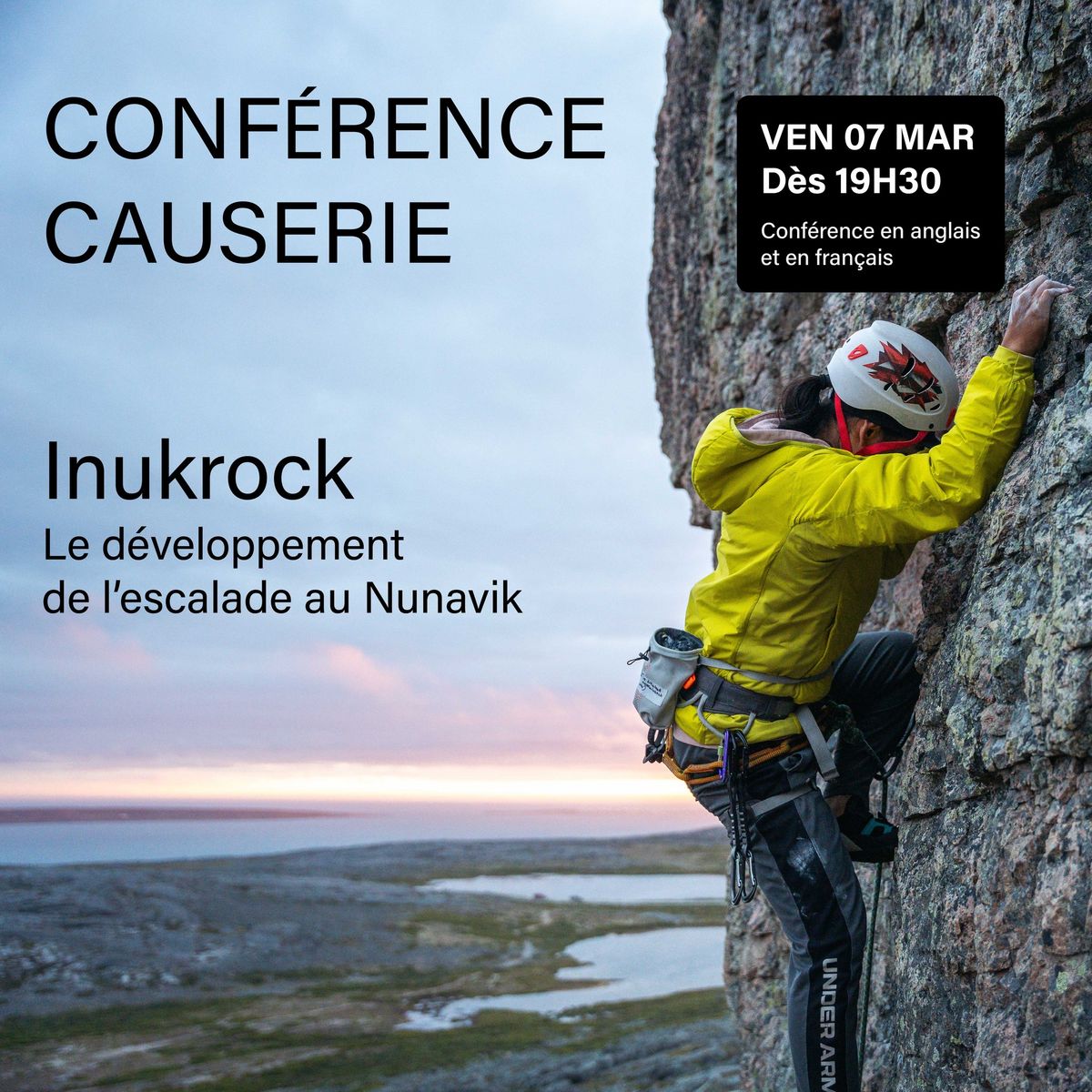 Conf\u00e9rence causerie avec Inukrock \u2022 le d\u00e9veloppement de l'escalade au Nunavik