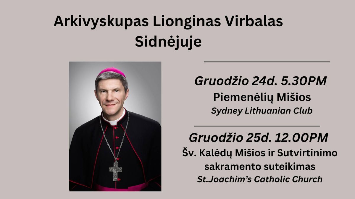 Arkivyskupo Liongino Virbalo vizitas Sidn\u0117juje 