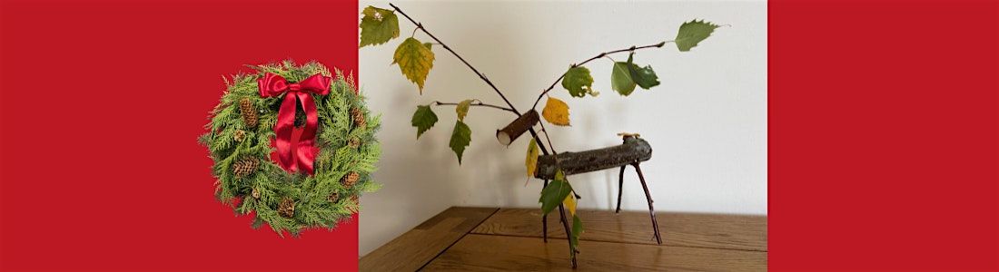 Reindeer and wreath making workshop at Rainton Meadows
