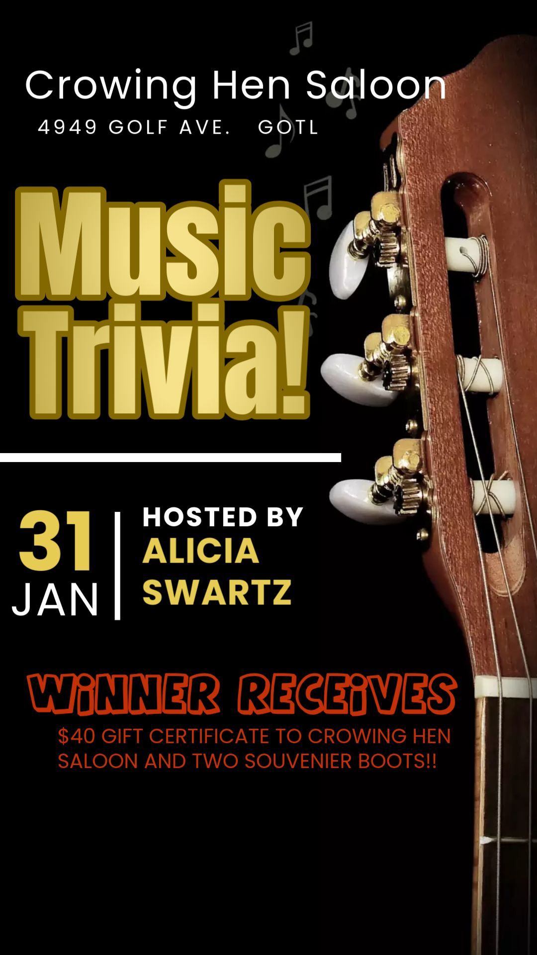 MUSIC TRIVIA W\/ ALICIA SWARTZ