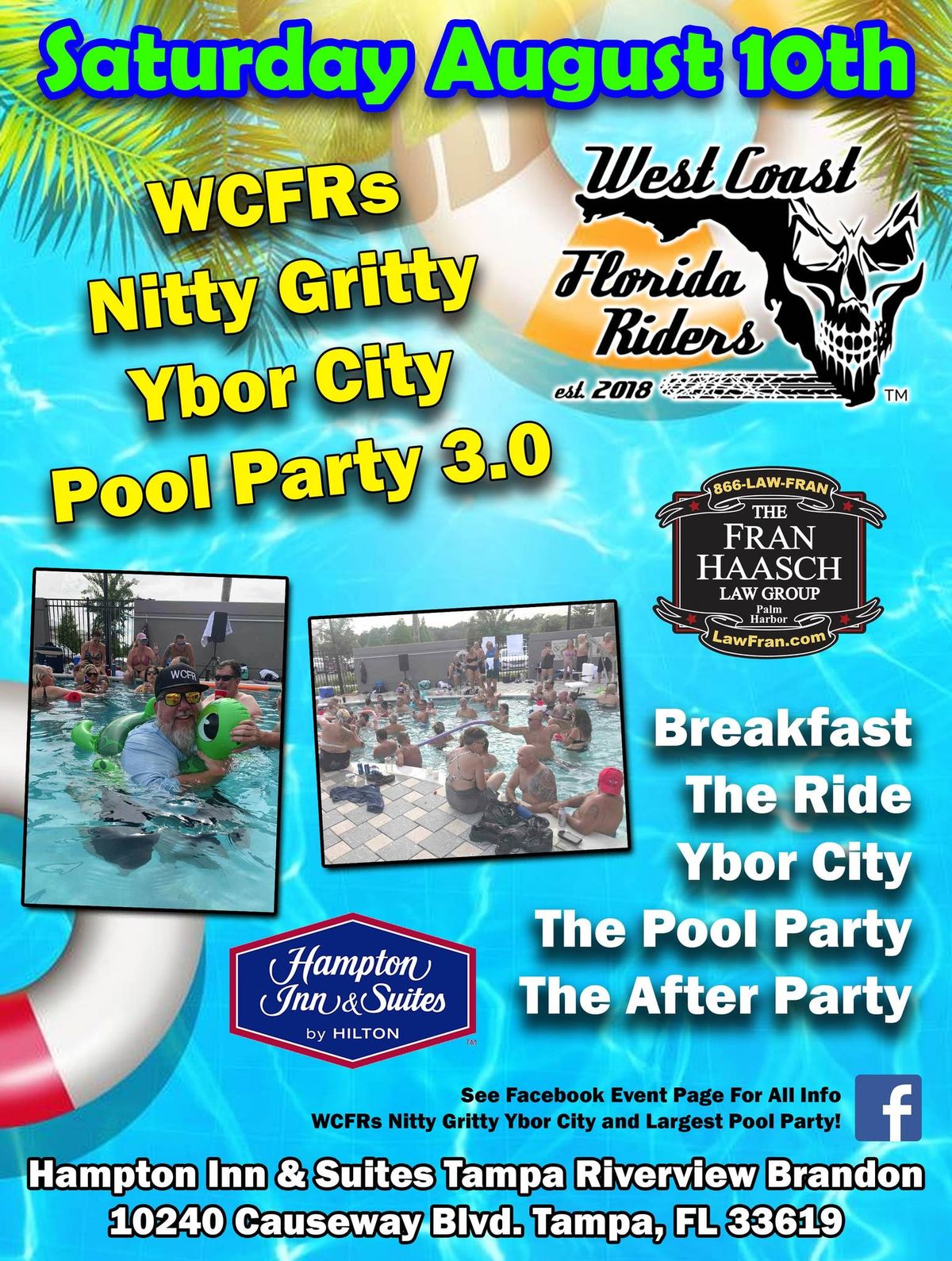 Nitty Gritty Ybor City and WCFR Pool Party 3.0!