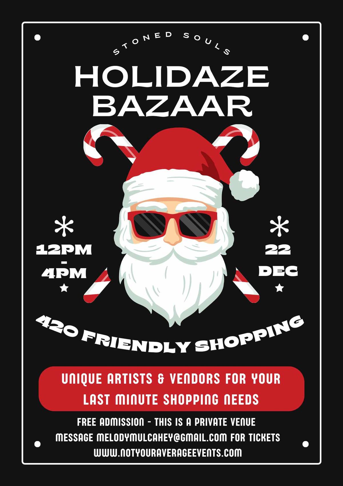 Stoned Souls Holidaze Bazaar in RI