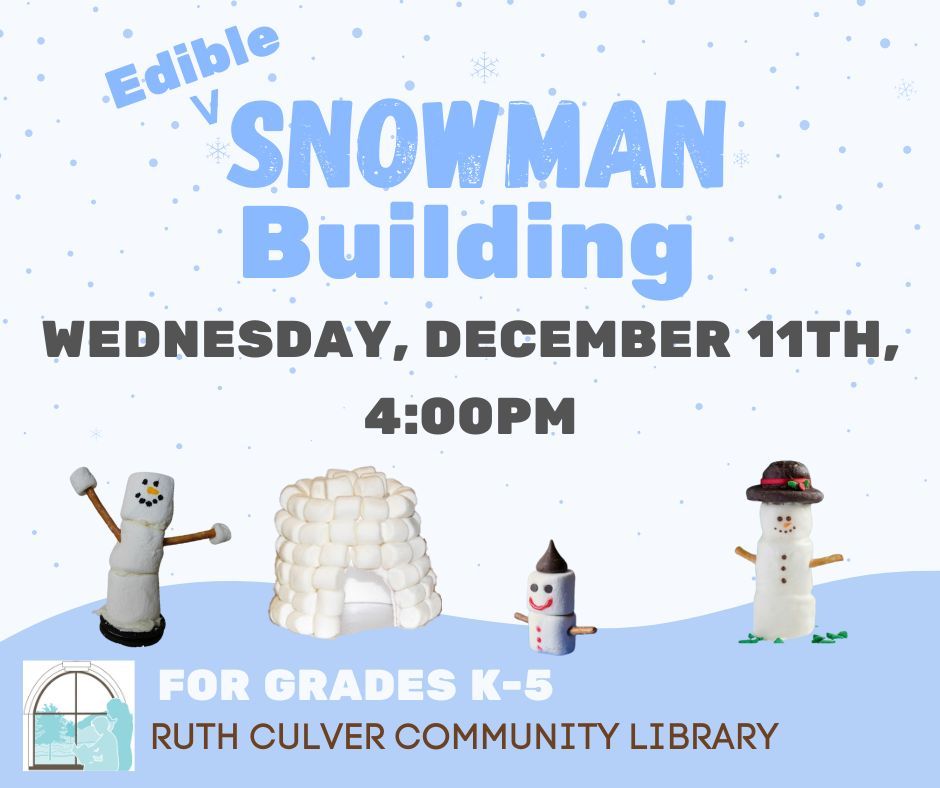 Edible Snowman Building