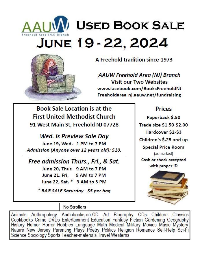 AAUW Freehold Area (NJ) Branch Book Sale (Opening Day)